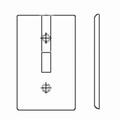 Leviton Toggle Switch 6 Gang Wall Plate 85036